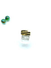 ''TWISTED CHAIN'' STAINLESS STEEL RING (BLACK)