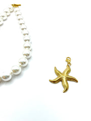 ''KELLY'' SHELL PEARL CHOKER NECKLACE πολυμορφικό