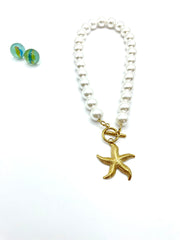 ''KELLY'' SHELL PEARL CHOKER NECKLACE πολυμορφικό