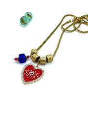 “Charming” long necklace