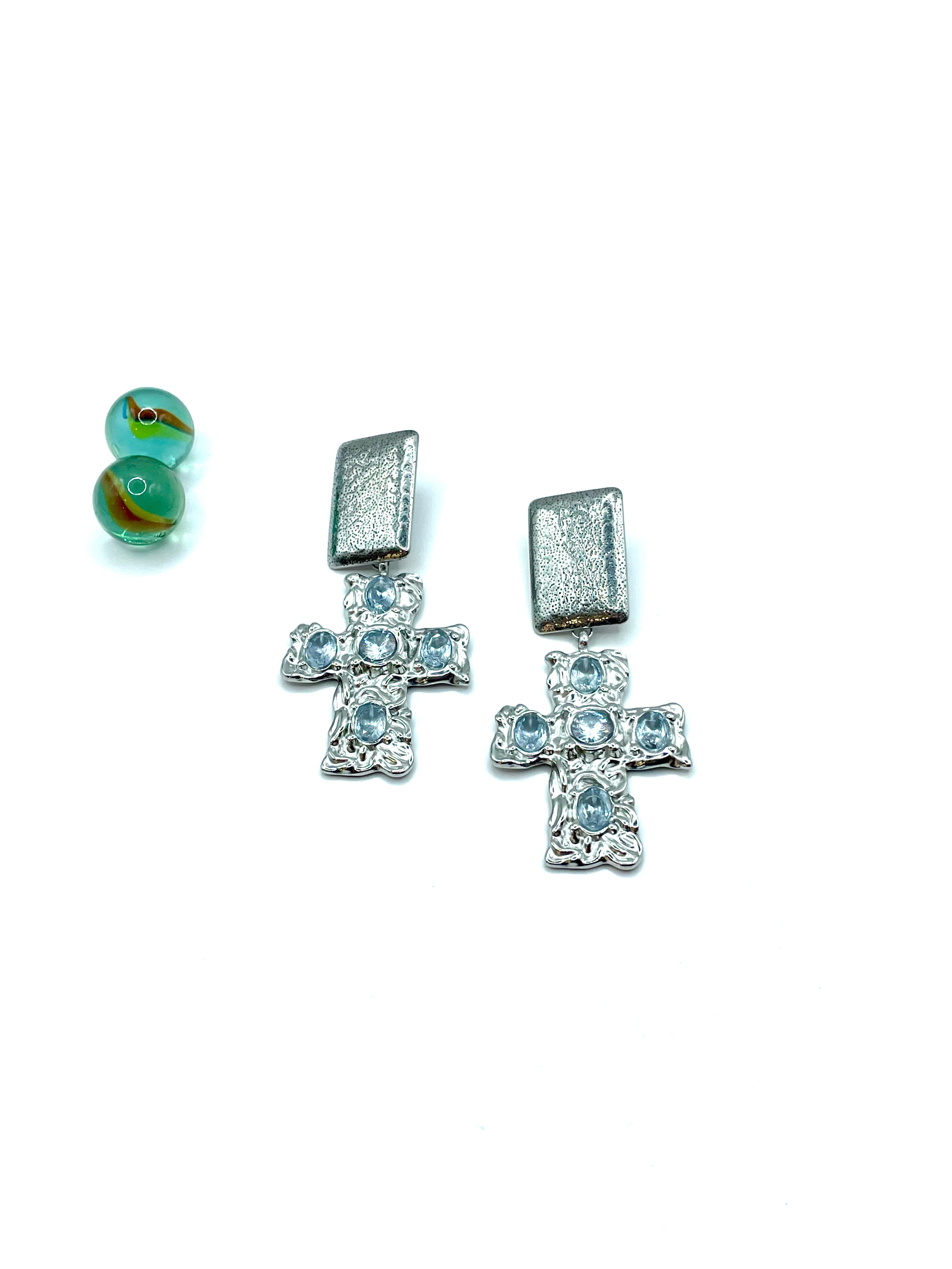 ''PORFYRA'' EARRINGS STAINLESS STEEL