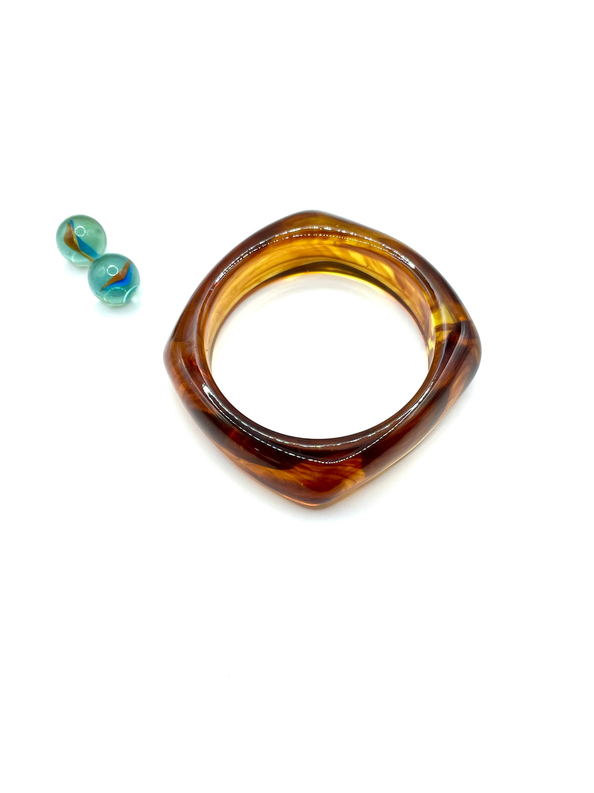 ''OLIVER'' 70s RESIN BRACELET ( amber )