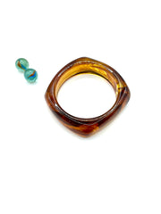 ''OLIVER'' 70s RESIN BRACELET ( amber )