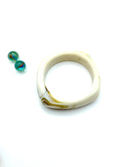 ''OLIVER'' 70s RESIN BRACELET ( ivory )