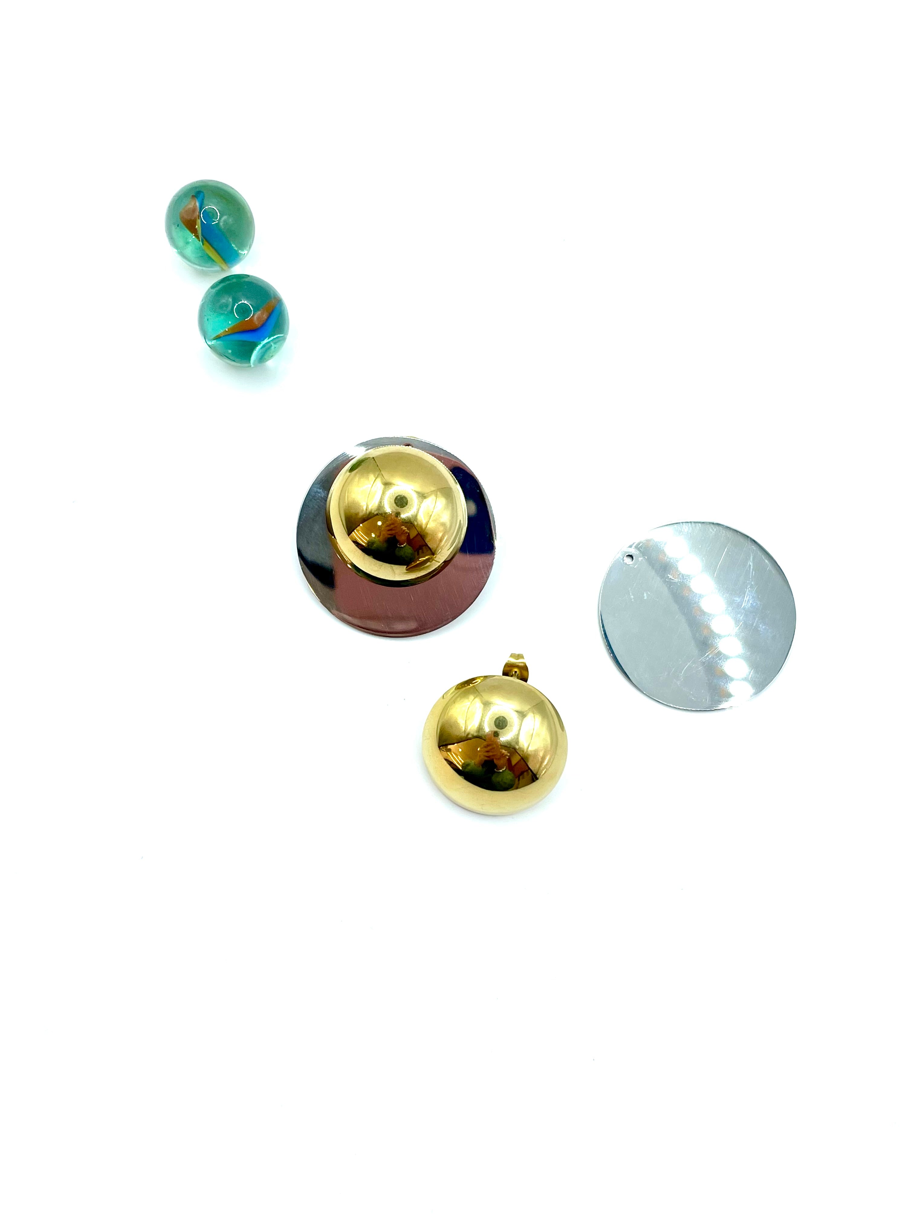 ''VERSUS'' stainless steel earrings