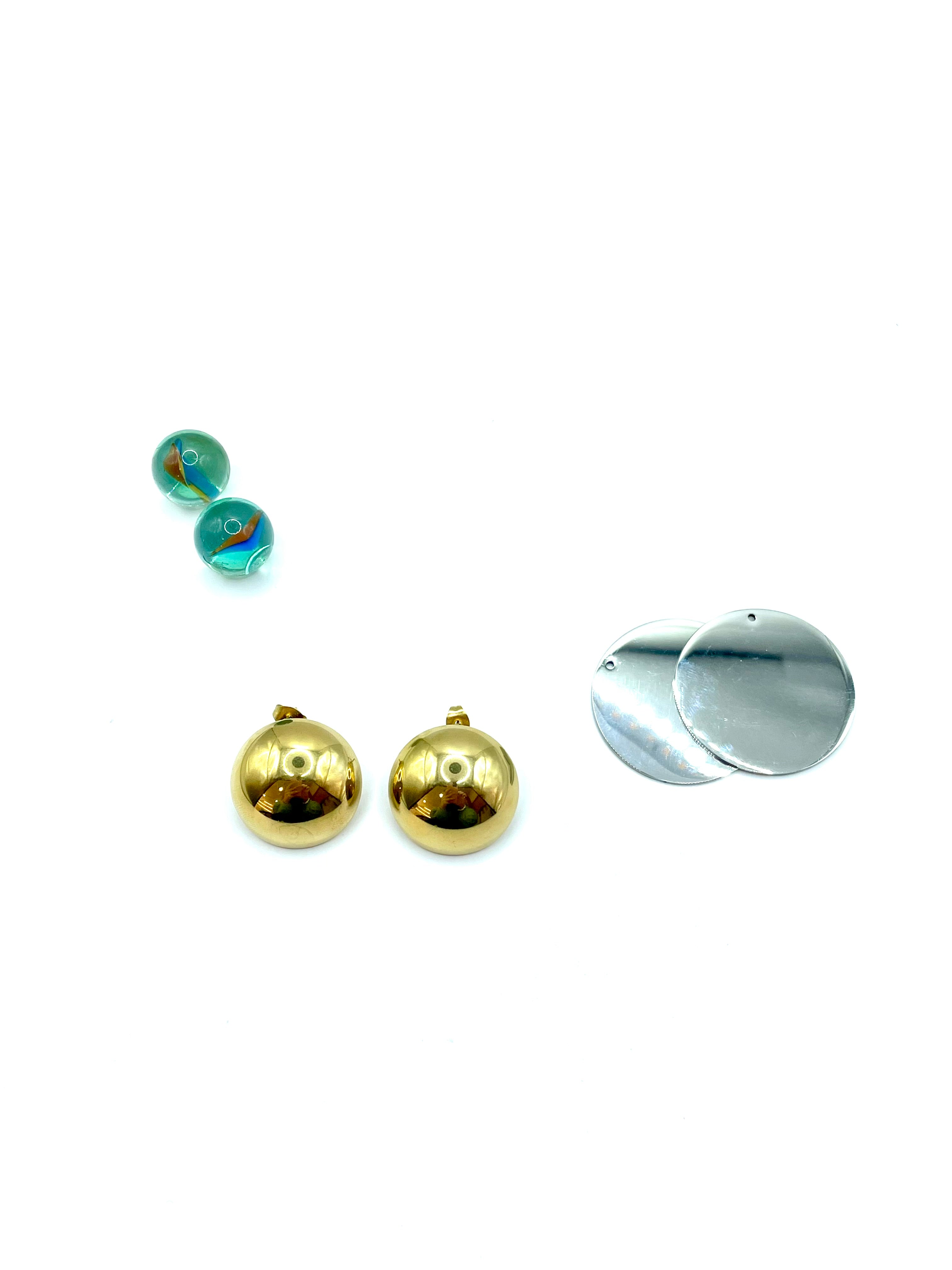 ''VERSUS'' stainless steel earrings