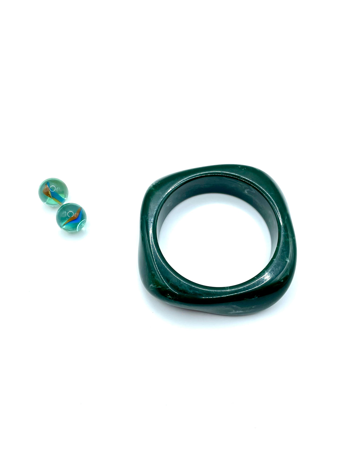 ''OLIVER'' 70s RESIN BRACELET ( cypress green )