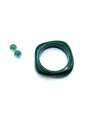 ''OLIVER'' 70s RESIN BRACELET ( cypress green )