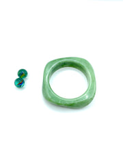 ''OLIVER'' 70s RESIN BRACELET ( aventurine green )