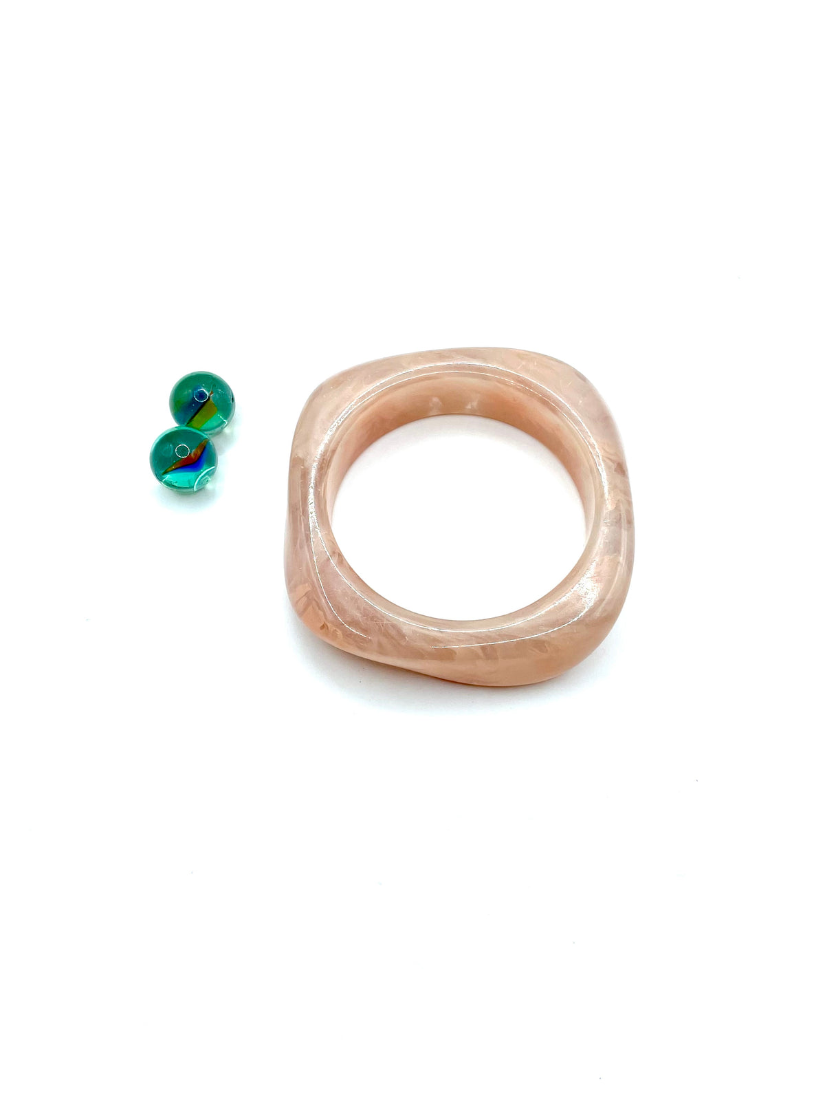 ''OLIVER'' 70s RESIN BRACELET ( dusty pink )