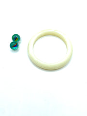 ''STAN'' 70s RESIN BRACELET ( ivory )