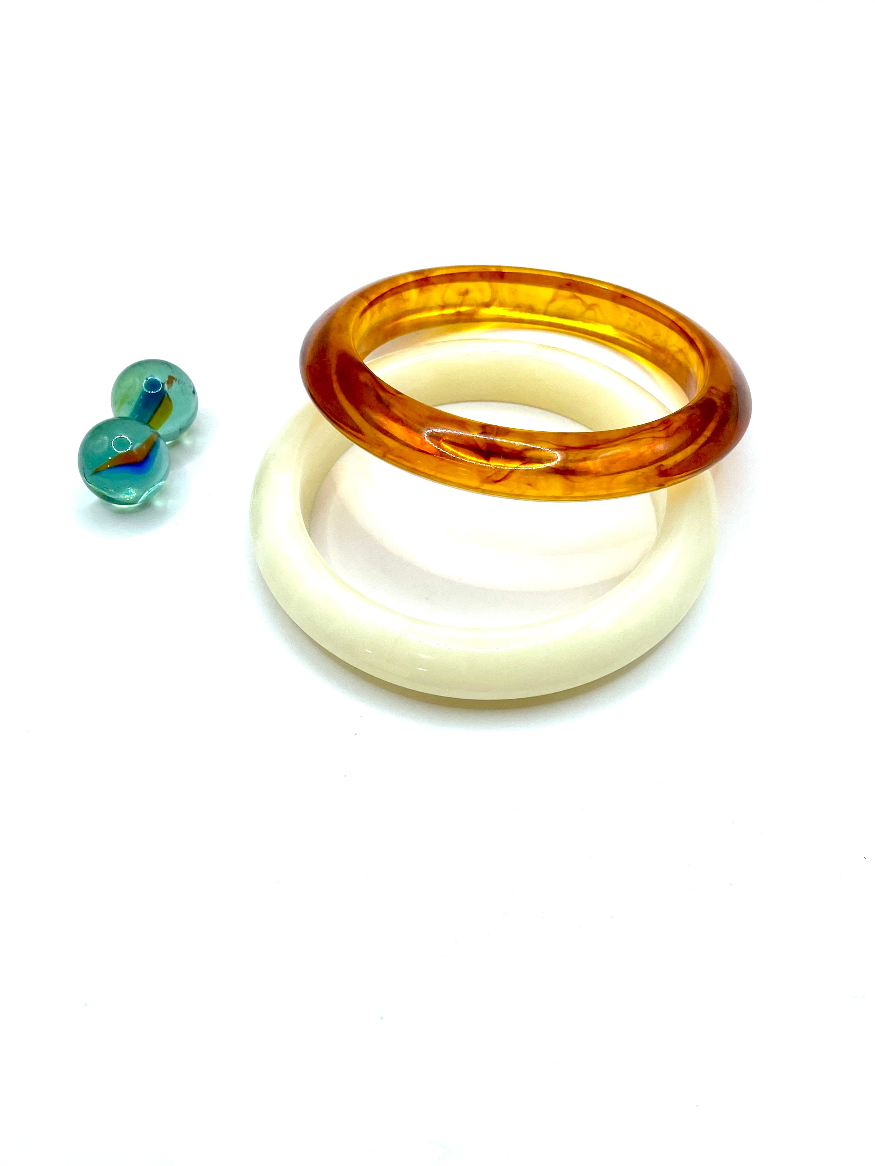 ''STAN'' 70s RESIN BRACELET ( amber )