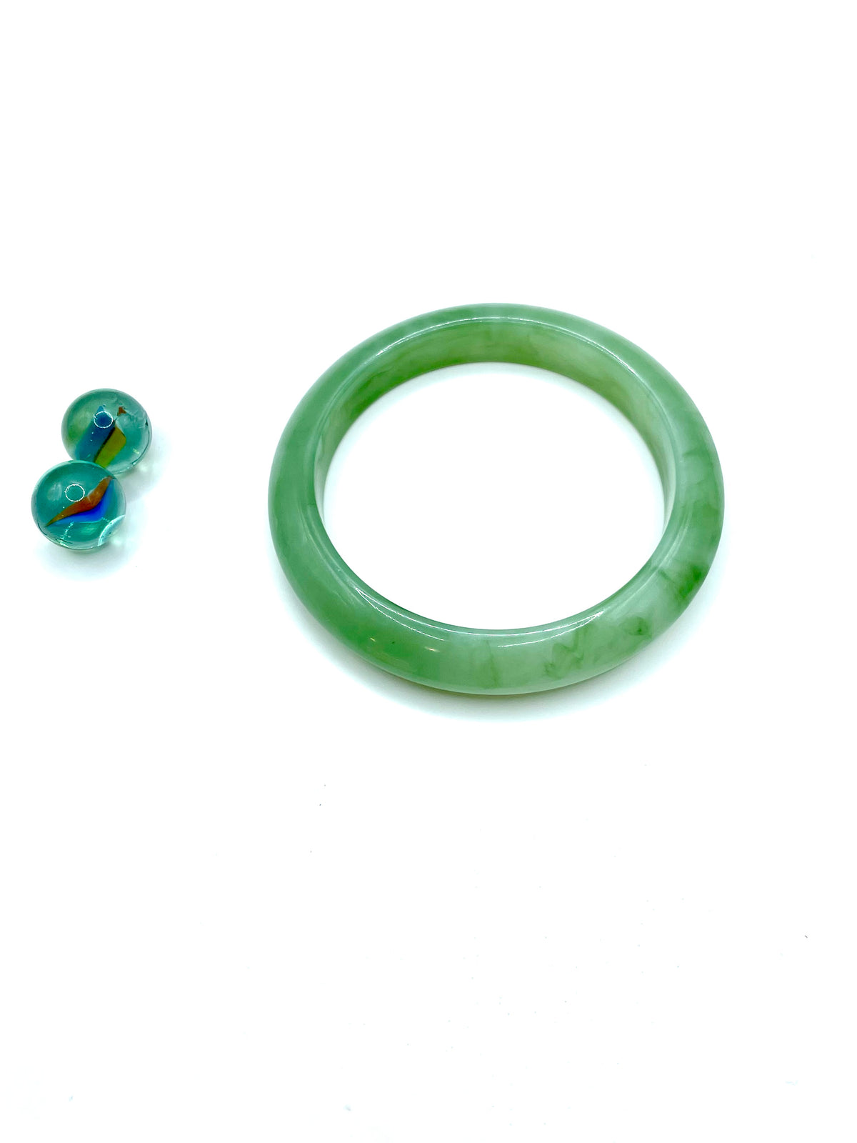 ''STAN'' 70s RESIN BRACELET ( aventurine green )
