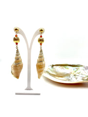 NATURAL SHELLS DANGLE EARRINGS