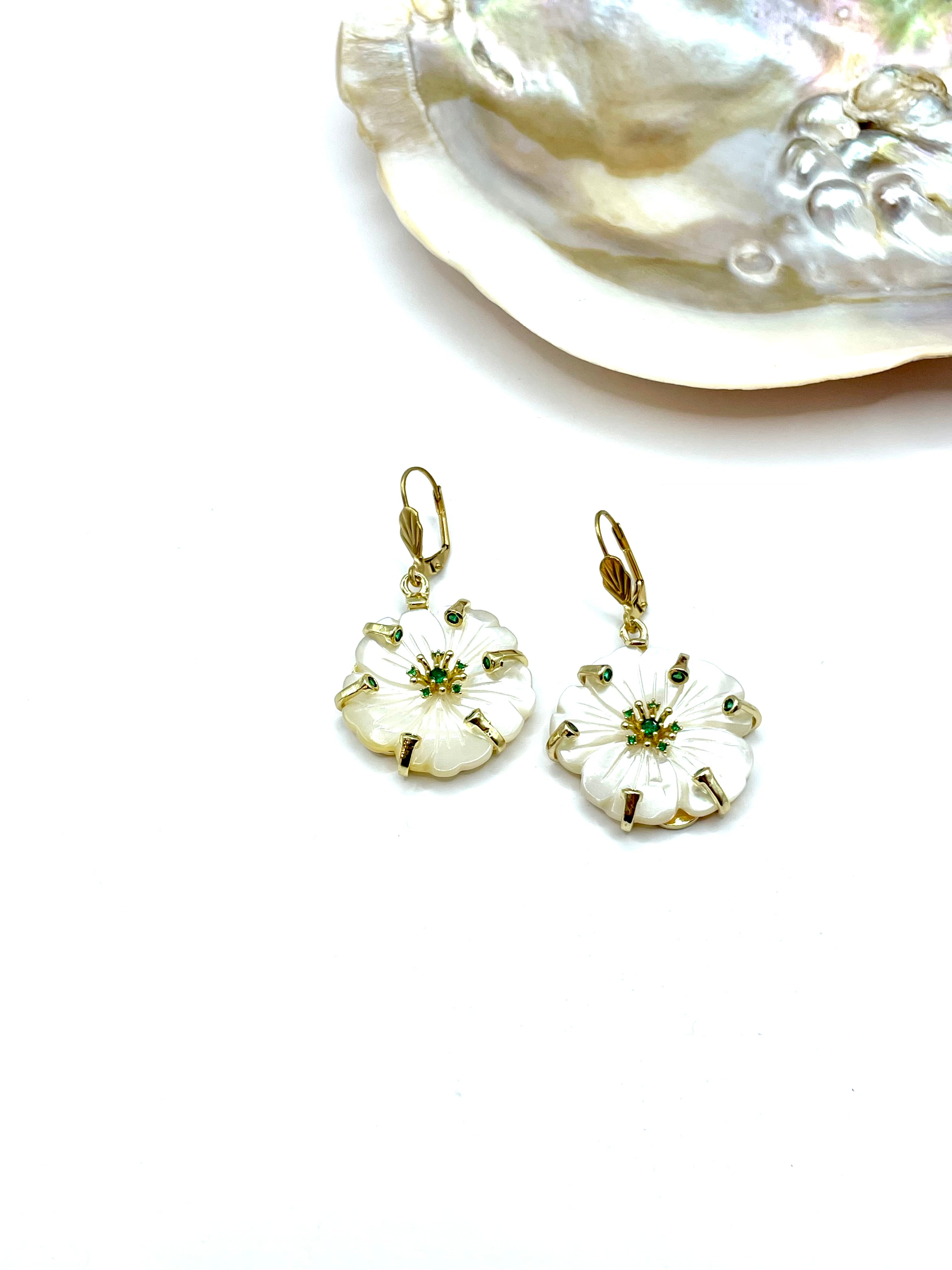 ''ALTHEA'' dangle earrings