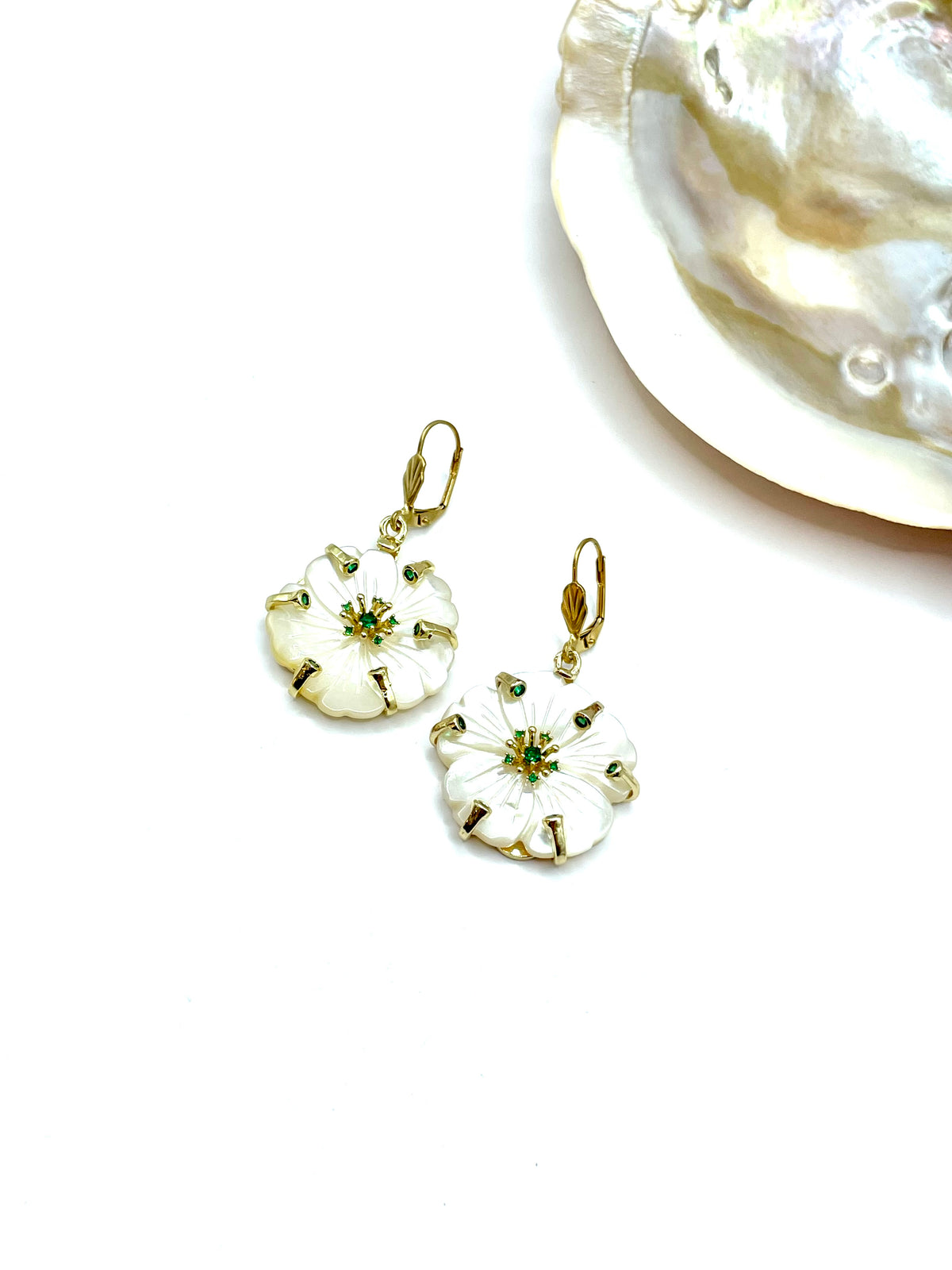 ''ALTHEA'' dangle earrings