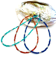 mini basics jade / pearls necklace