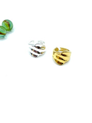 ''CLARA'' stainless steel RING