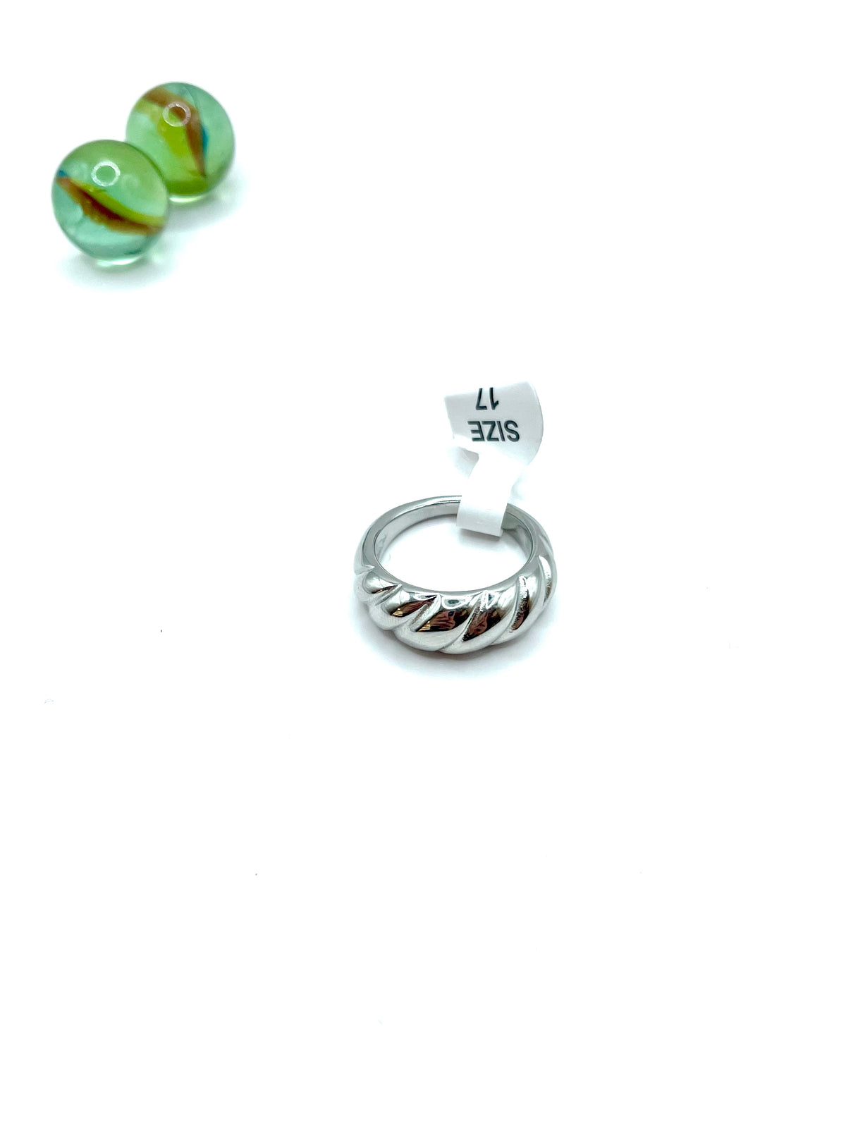 “Croissant” stainless steel RING