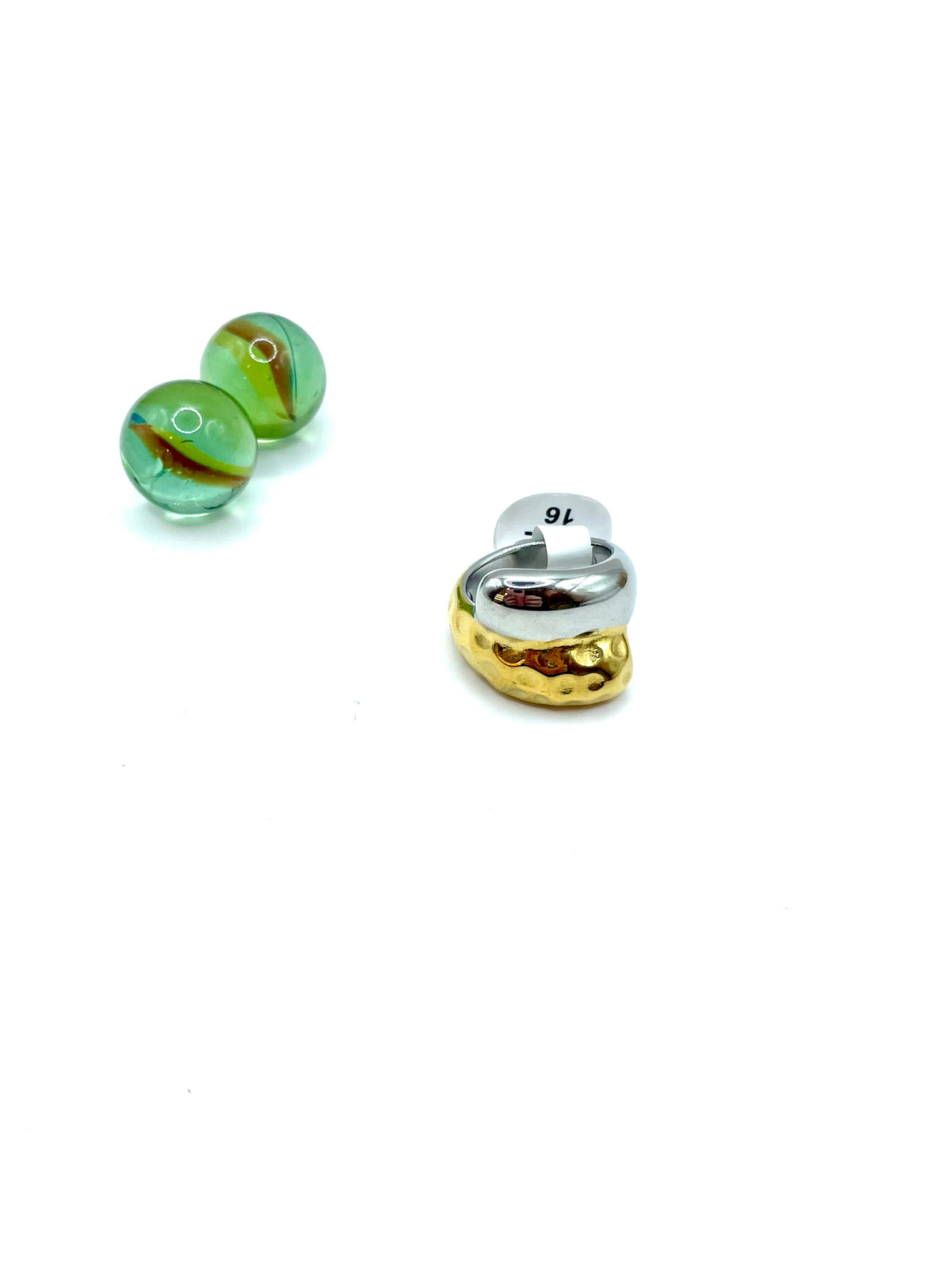“Zendaya” stainless steel 2tone RING