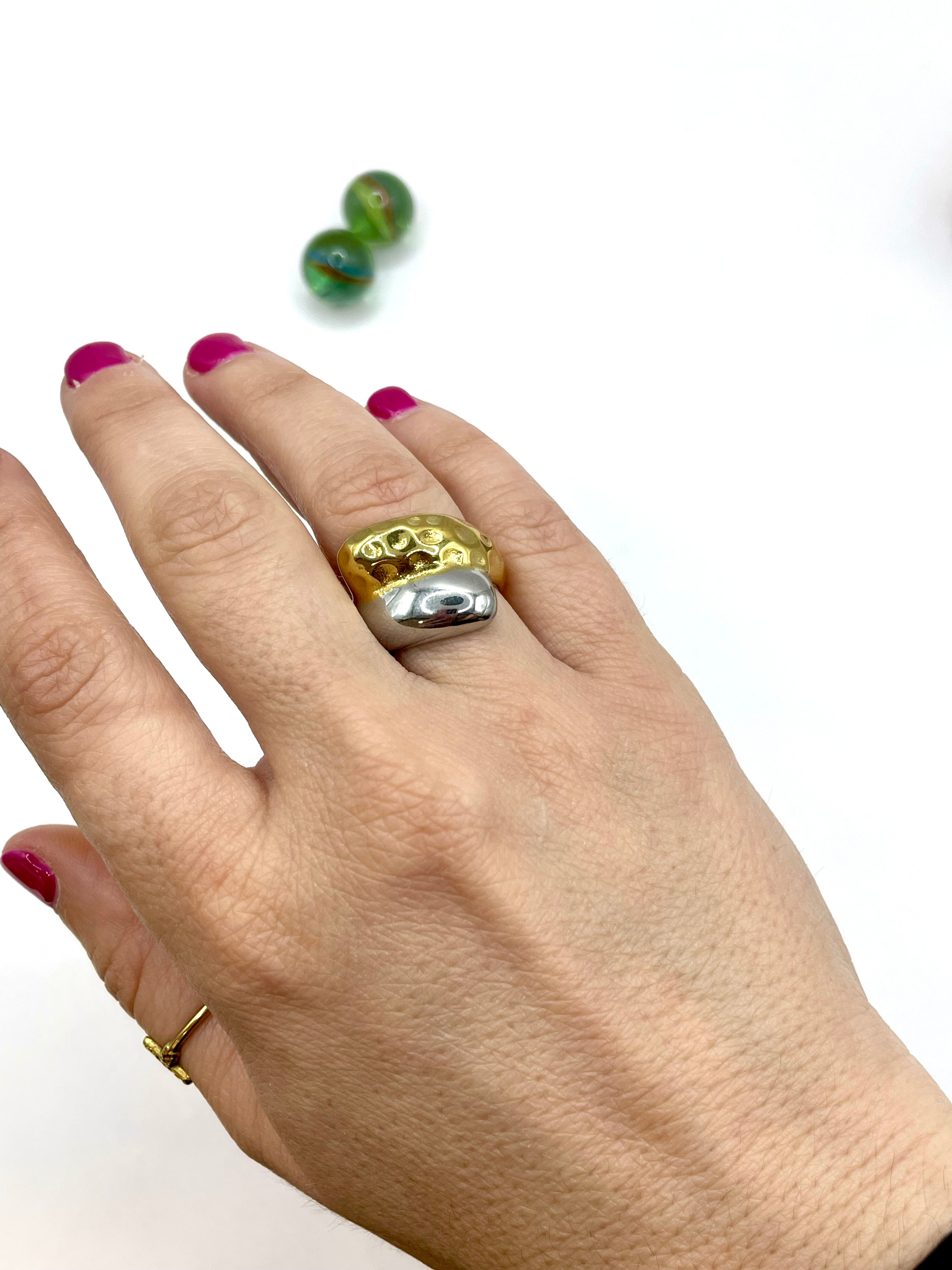 “Zendaya” stainless steel 2tone RING